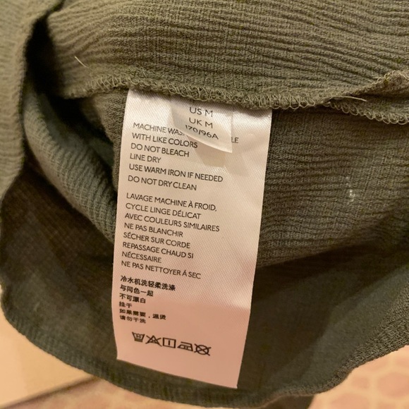 Anthropologie olive green short sleeve blouse - Picture 4 of 4